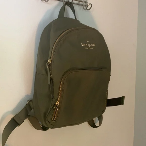Kate Spade Army‎ Green Backpack s-l400.jpg main image 3